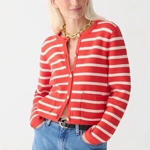 J. Crew Emilie Sweater Lady Jacket Red XS